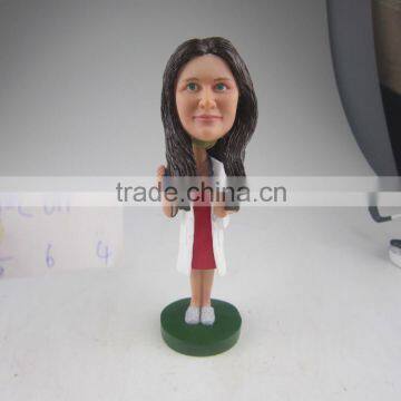 custom nurse bobblehead as photo 100% handmade