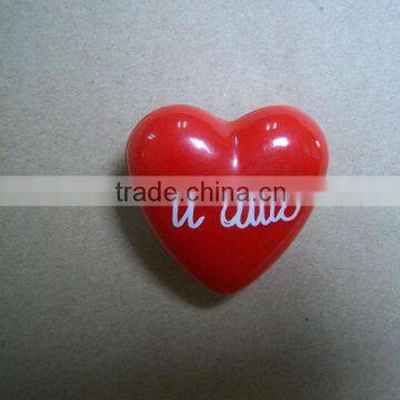 tiny flashing badges in the design of heart