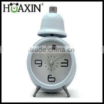 Factory Wholesale Printed Single Bell Kids Bedroom Alarm Clock Desktop Clock