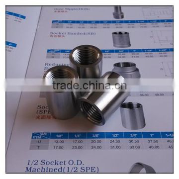 EN10241 Female threaded npt full coupling half coupling 1/2"