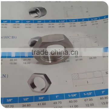 Schedule 40 Cast Back Nut Hexagonal 3/4" BSP Female