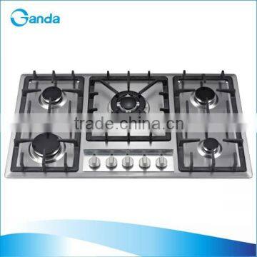 Stainless Steel Material Gas Hob with 5 Burners (GH-5S17)