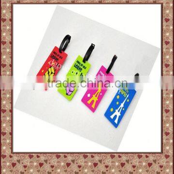 plastic holder soft clear pvc colored luggage id tags