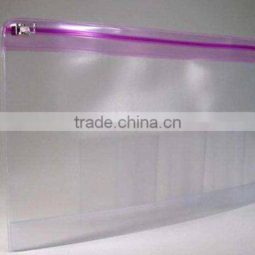 clear pvc plastic printed colour A4 file bags for sale
