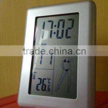 digital bikini girl weather station clock