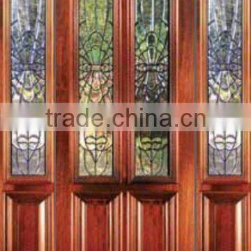 Glass Inserts Main Door Designs For House DJ-S9212MST-5