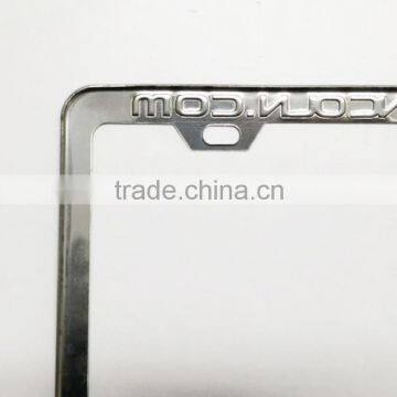 Custom High Quality Stainless Steel Car License Plate Frame American Metal License Plate Holder photo-6