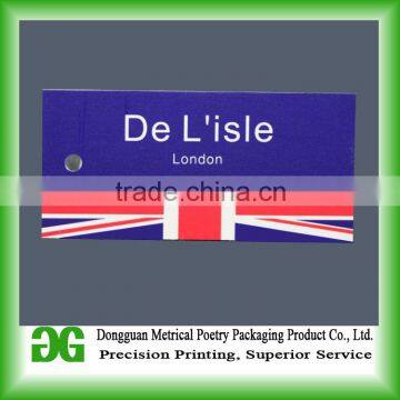 newest style jeans plastic hang tags and labels tags&china hang tags&plastic tags