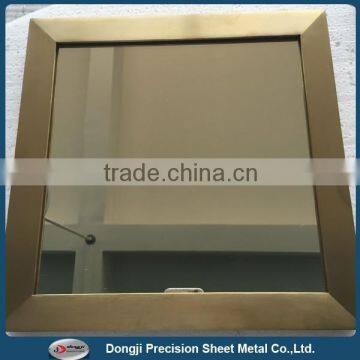 Brushed Stainless Steel Bathroom Mirror