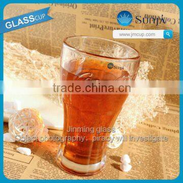 soft drink glass custom logo machine pressed beer glass cup popular glass cup kids love