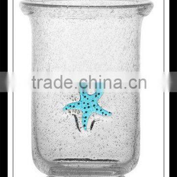 Classic beach beer glass cup,sea star Glass