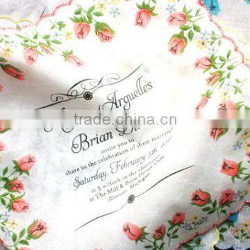 Event Invitation Fabric Bag