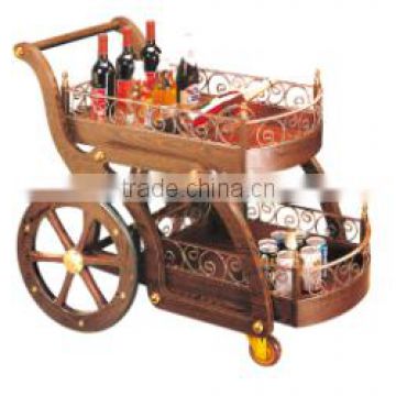 Hotel Food Wooden Wine Trolley