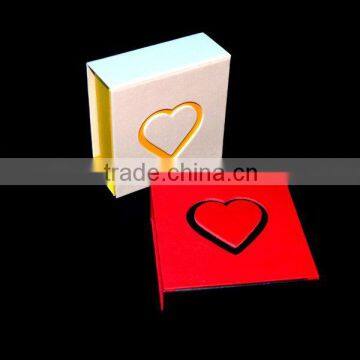 Heartshape jewelry gift box cardboard manufacturer