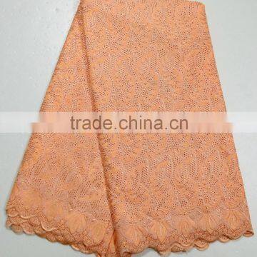 2015 New Swiss Voile Lace for Woman Heavy Embroidery Design Fashion Lace for Evening Dress photo-2