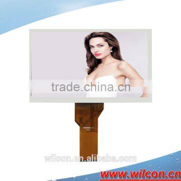 7inch 800*480 RGB interface tft display lcd with 250nits brightness