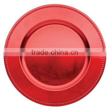 Plastic decorative round under plates