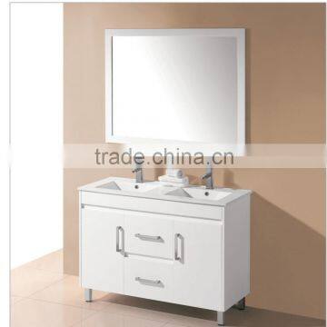 Hot sell high quality white free standing bathroom vanity cabinet