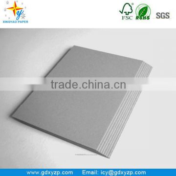 High Quality Good Stiffness FSC Grey Paper Board From China Paper Mill