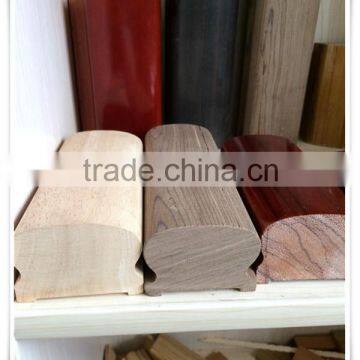 Red Oak Handrail Roman Round Pillars Manufacturer photo-4