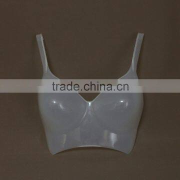 Hot sale plastic transparent bra display mannequin/bust mannequin