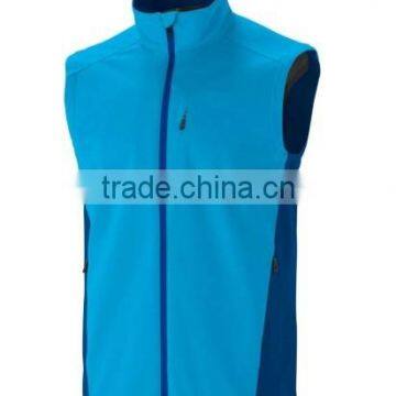 2014 sports design men's blue softshell vest