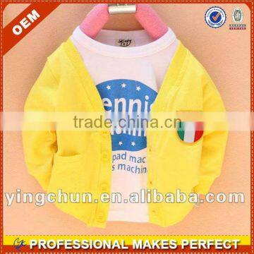 Fashion new children's cardigan wholesale,OEM children's clothes(YCH-B0197)