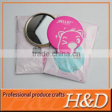 2014 tin/metal pocket mirror with paper packing