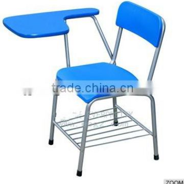 School chair with writing tablet