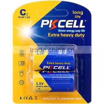 1.5V L14 Size C 2pcs Blister card Alkaline Batteries