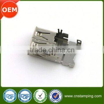 Progressive special connector housing,metal usb connector housing,stable quality pcb connector housing