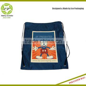 High Quality 210D Polyester Drawstring Bags, Backpack