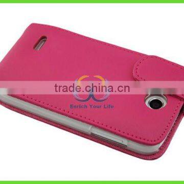 pink leather mobile phone casen for htc skin