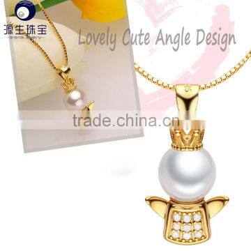 High Quality Perfect Round Freshwater Pearl Pendant