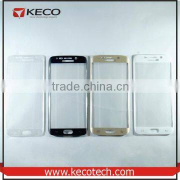 Four Color Tempered Glass Protector For Samsung Galaxy S6 Edge Outer Screen Film Protector