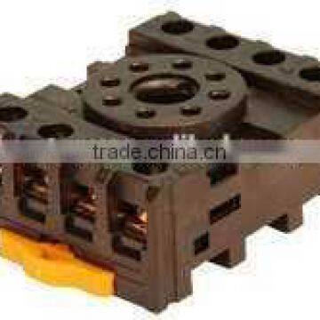 kontron 8 round pin plug-in relay socket