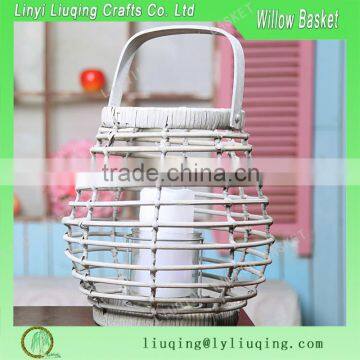 outdoor decoration hollow willow lamp for decoration with gray color