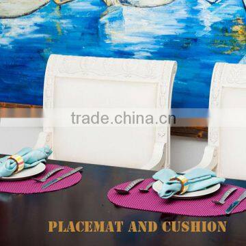 pvc table mat,placemat and cushion