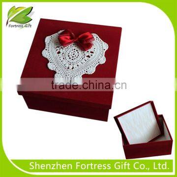 popular style paper packaging box with ribbon