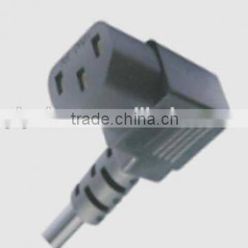 US standard 13A 125V C13 power angled connector