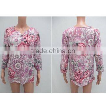 Women & Women Plus 3 Quarters Sleeve Printed Top