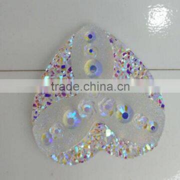 30mm Heart Shape Gems Flatback Sew On Resin Rhinestone Cabochon 3Colors                        
                                                                Most Popular