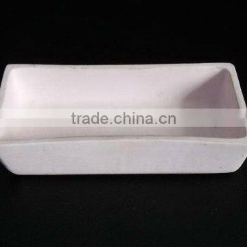 Alumina rectangular boat fit for heating furnace