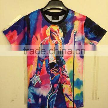 3D Digital Print Short Sleeve T-shirt photo-3