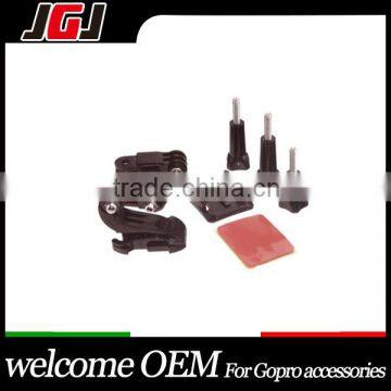 JGJ OEM Adjustable Pivot Set Curved Adhesive Mount B model Helmet Front Mount for Hero 3 2 1