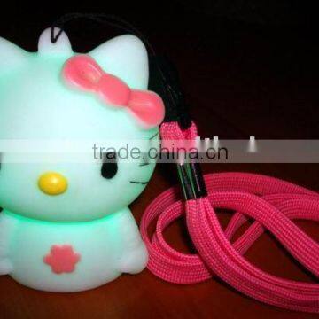 promotion gifts,led Kitty with mobile lanyard