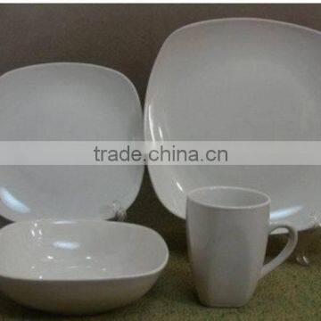 20 pcs good quality ceramic dinner set, porcelain square houseware