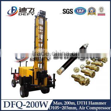 Fully hydraulic controlling DTH hammer drilling rig equipment