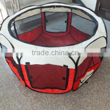 Red Pet Puppy Dog Playpen Exercise Pen Kennel