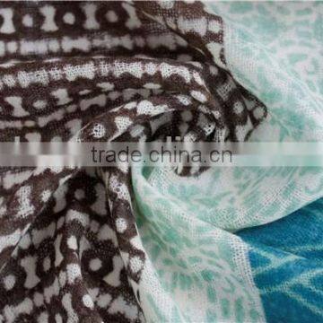 Patchwork Printed Wool Scarf photo-3